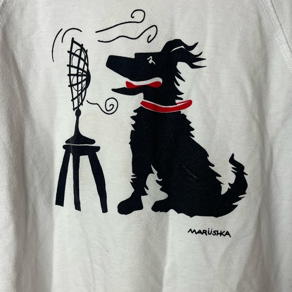 Marushka Funky Dog Logo Long Sleeve Tunic Shirt - Picture 2 of 5